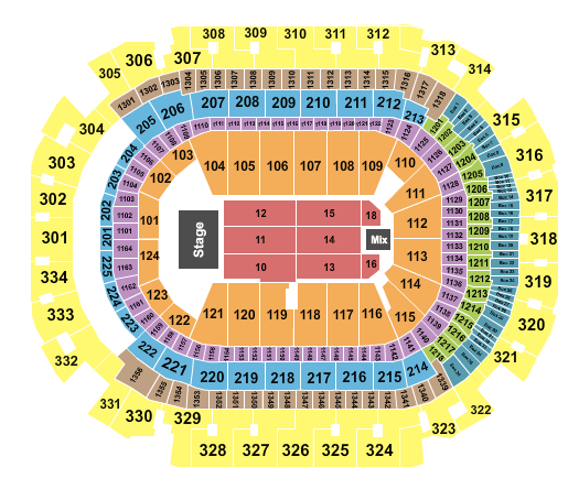 American Airlines Center Trans-Siberian Orchestra Seating Chart